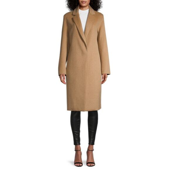 Vince Tan Wool Coat - Picture 2 of 7